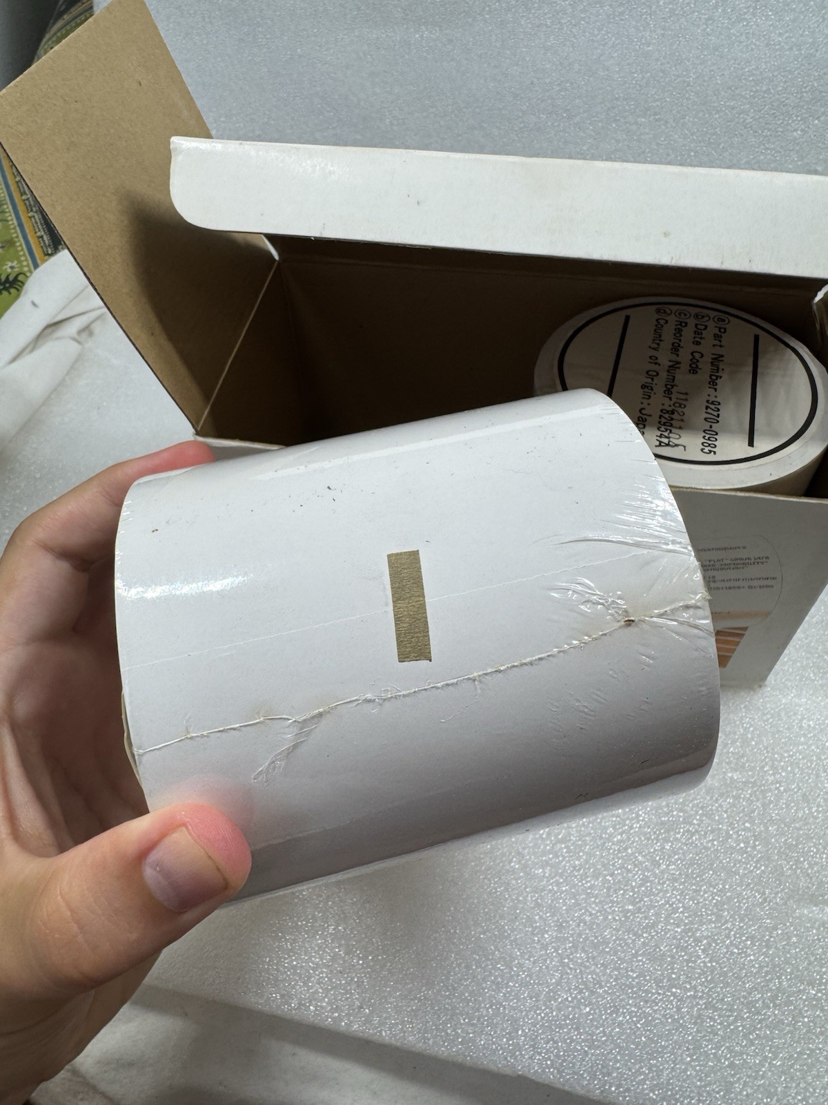 Vintage HP 82954A Black Print Thermal Paper (Two Rolls)