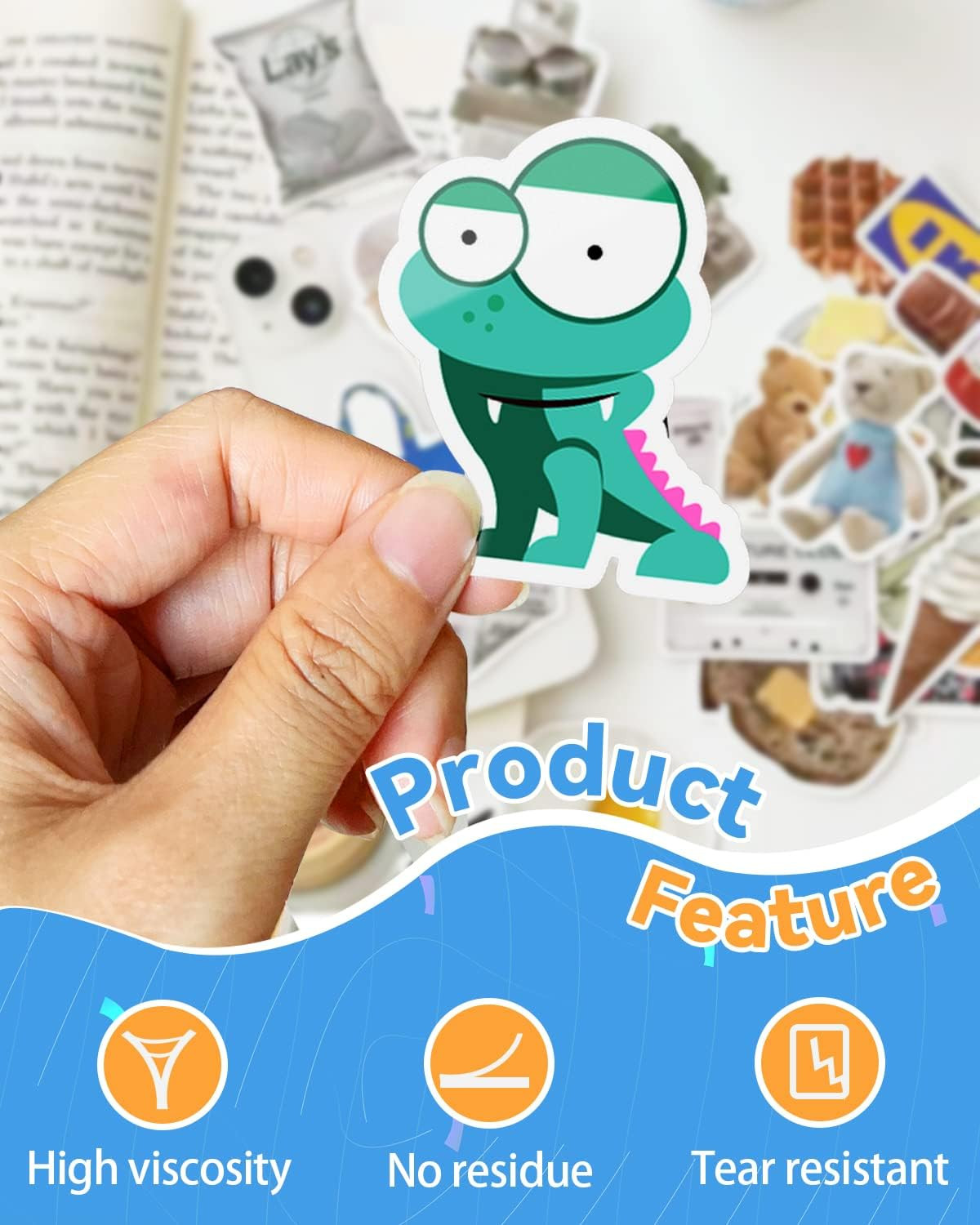QYH Printable Vinyl for Inkjet Printer Glossy 50 Sheets Sticker Paper Waterproof