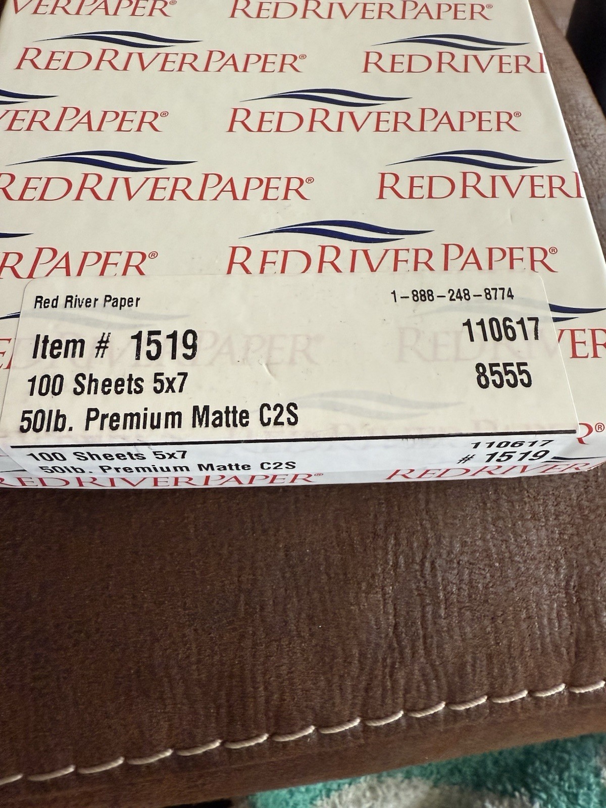 Red River Paper 5×7 50 Lb Premium Matte C2S 100 Sheets New 1519 110617