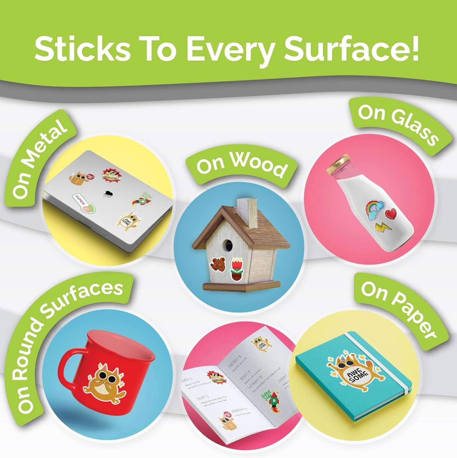 Printable Vinyl Sticker Paper for Inkjet Printer – 34 Sheets Self-Adhesive Sh…