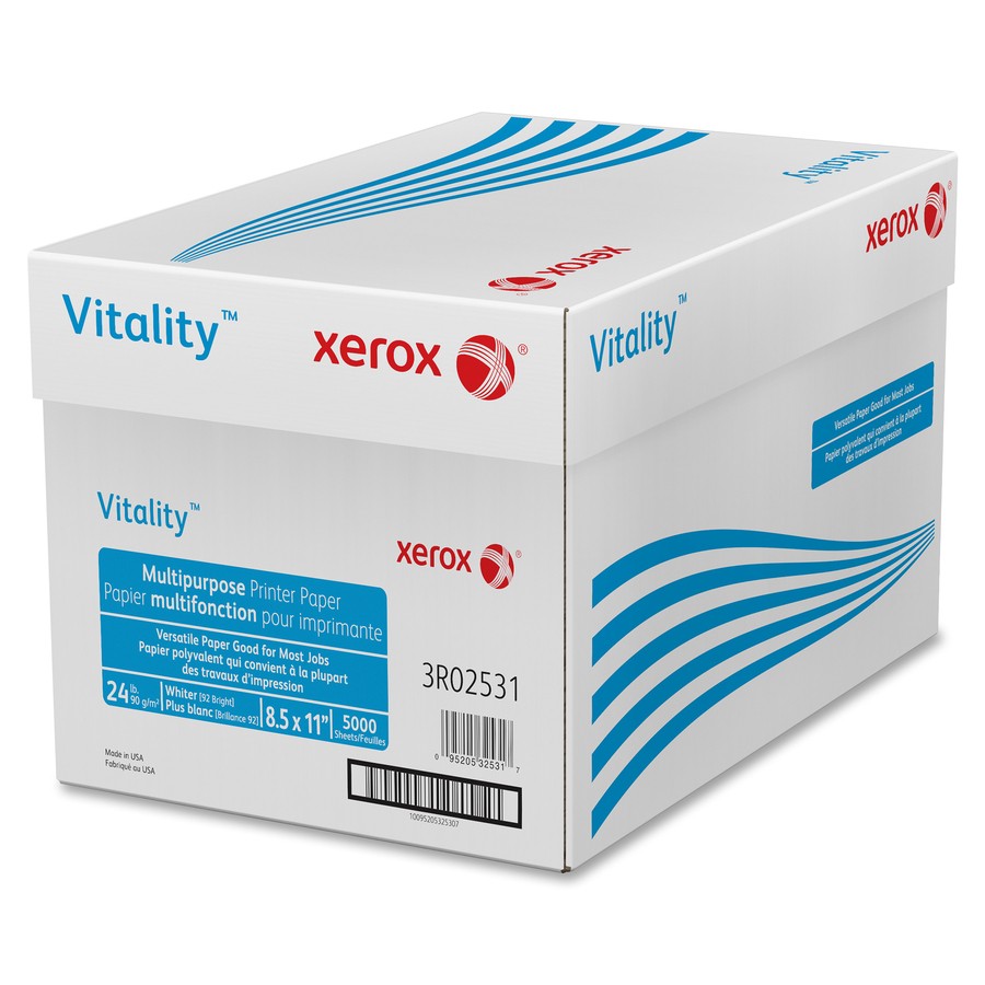 Xerox 3R02531 Copy & Multipurpose Paper 24lb 8.5×11 White