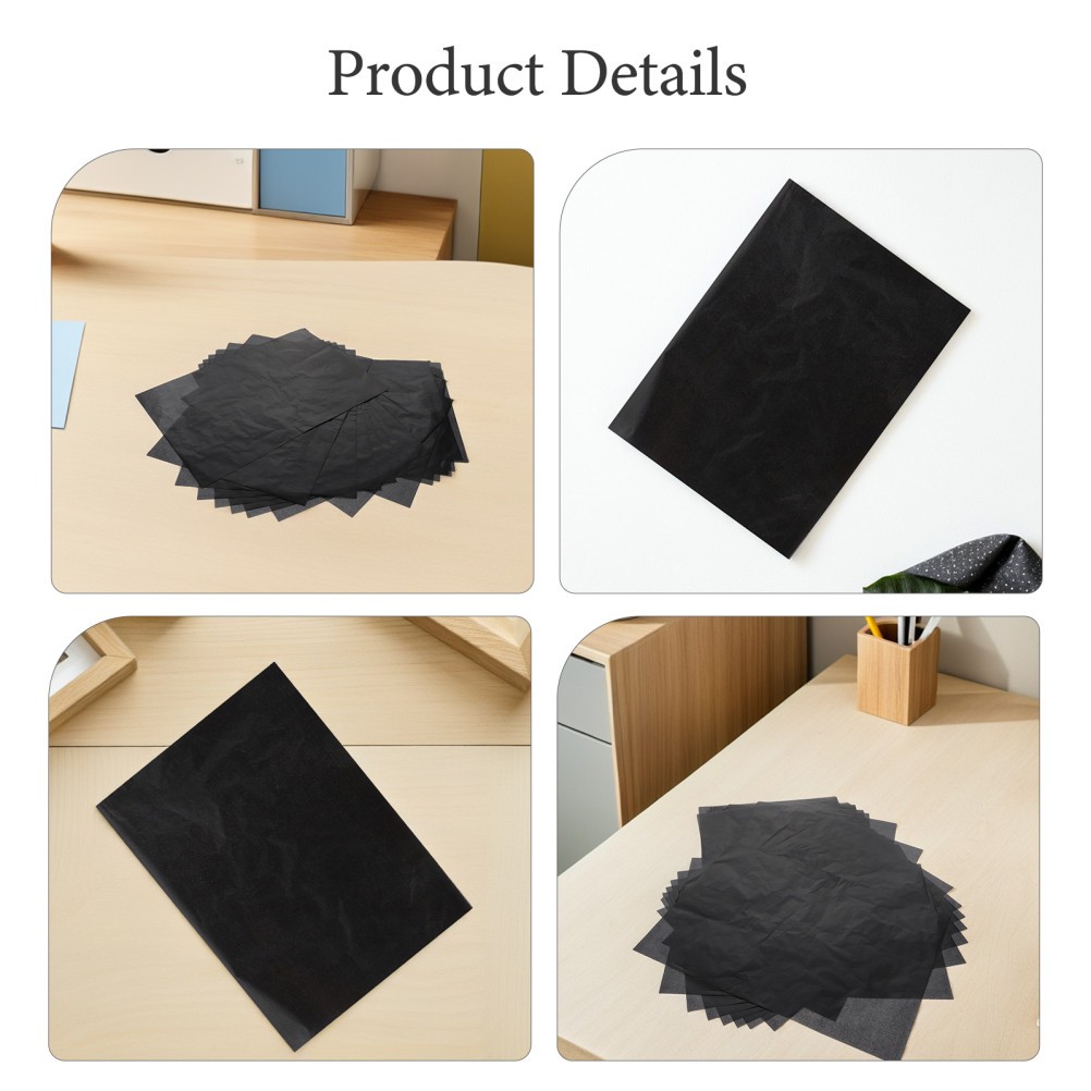 50 Pcs Graphite Transfer Paper for Watercolor Easy Tracing Carbon Crafts