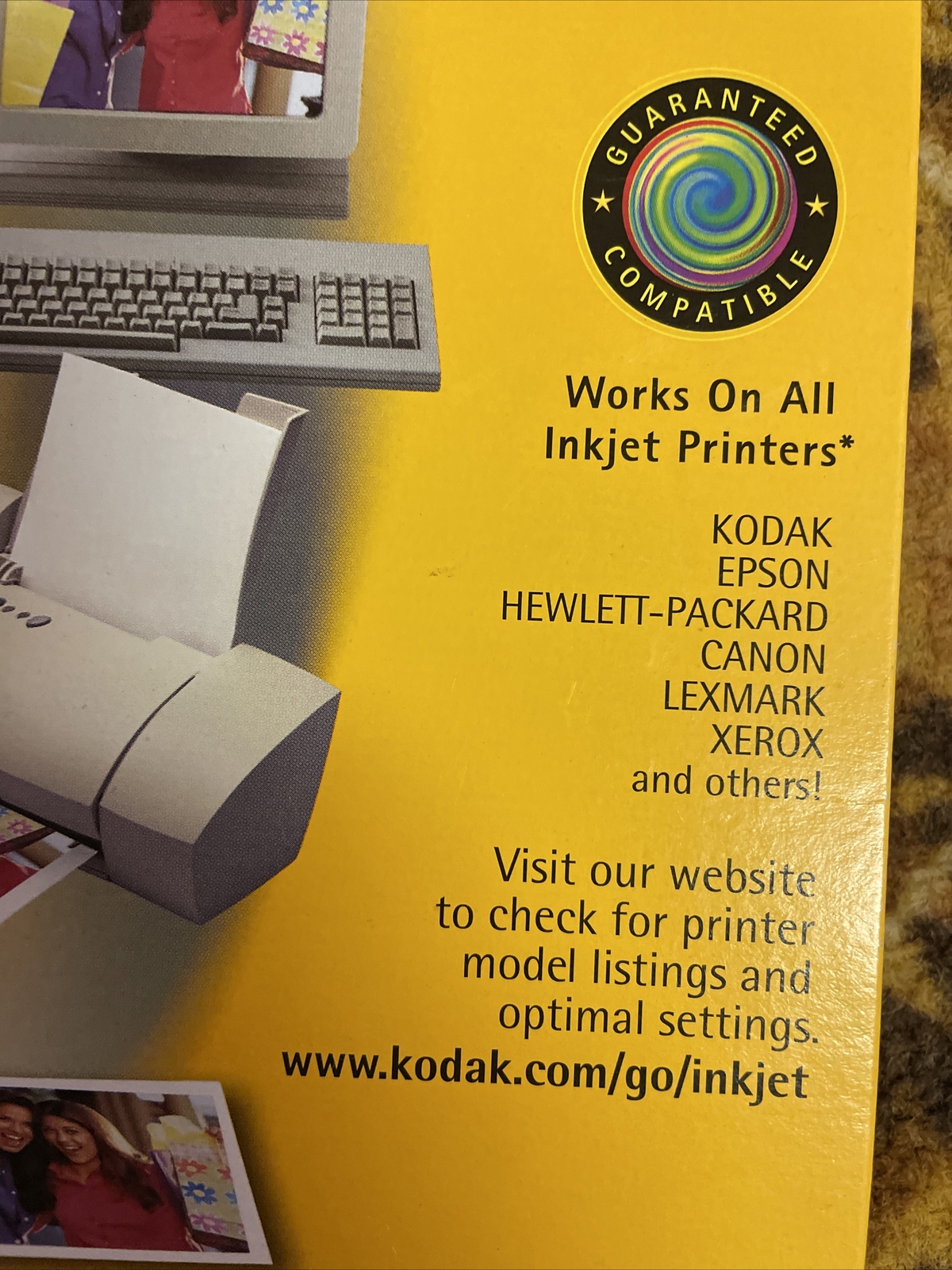 KODAK Inkjet Picture Photo P aper Soft Gloss 100 Sheets 7 mil 8.5″x11″ New