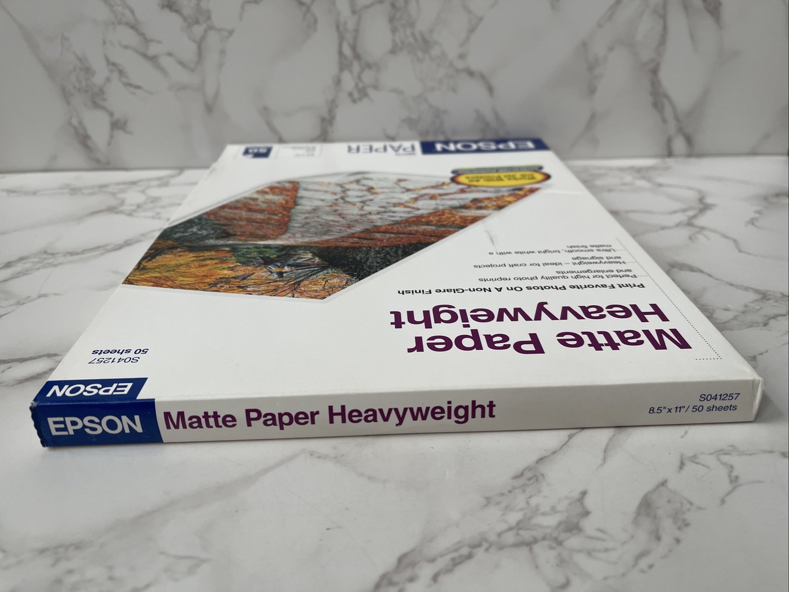 Epson Matte Paper Heavyweight S041257 New Sealed 50 Sheets 8.5″x11″ 9 Mil