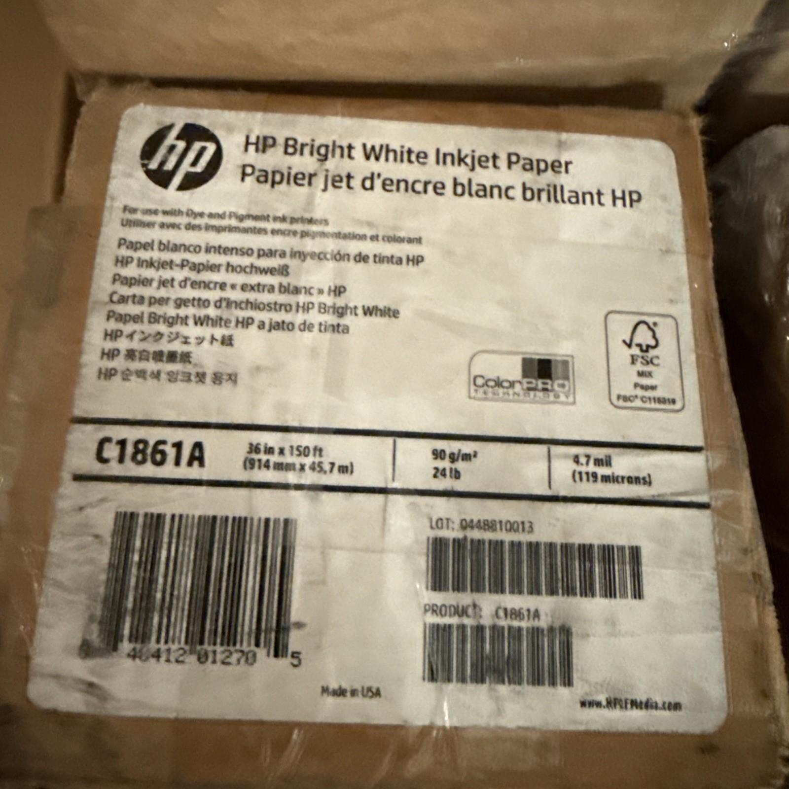 HP Q1397A Universal Bond Paper 36″x150′