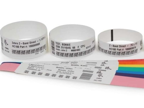 Zebra Wristband Synthetic DT Z-Band Ultra 279mm 175 bands/cart 6 10015355K