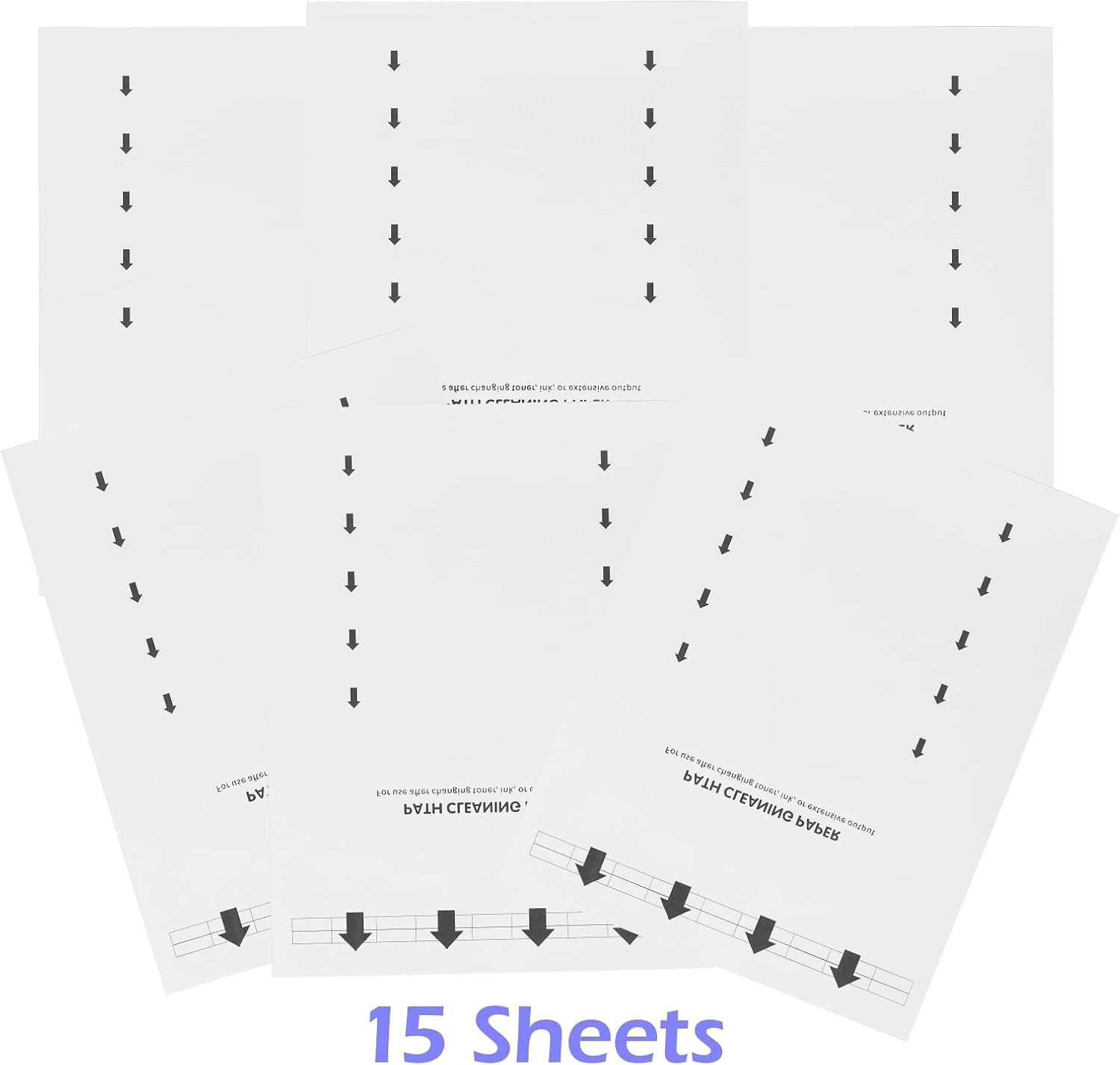 Printer Cleaning Sheets, Letter Size, 15 Pack Laser & Inkjet
