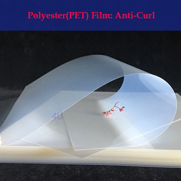 2 rolls，17″x100ft，Waterproof Inkjet Milky Transparency Film Screen Printing 5mil