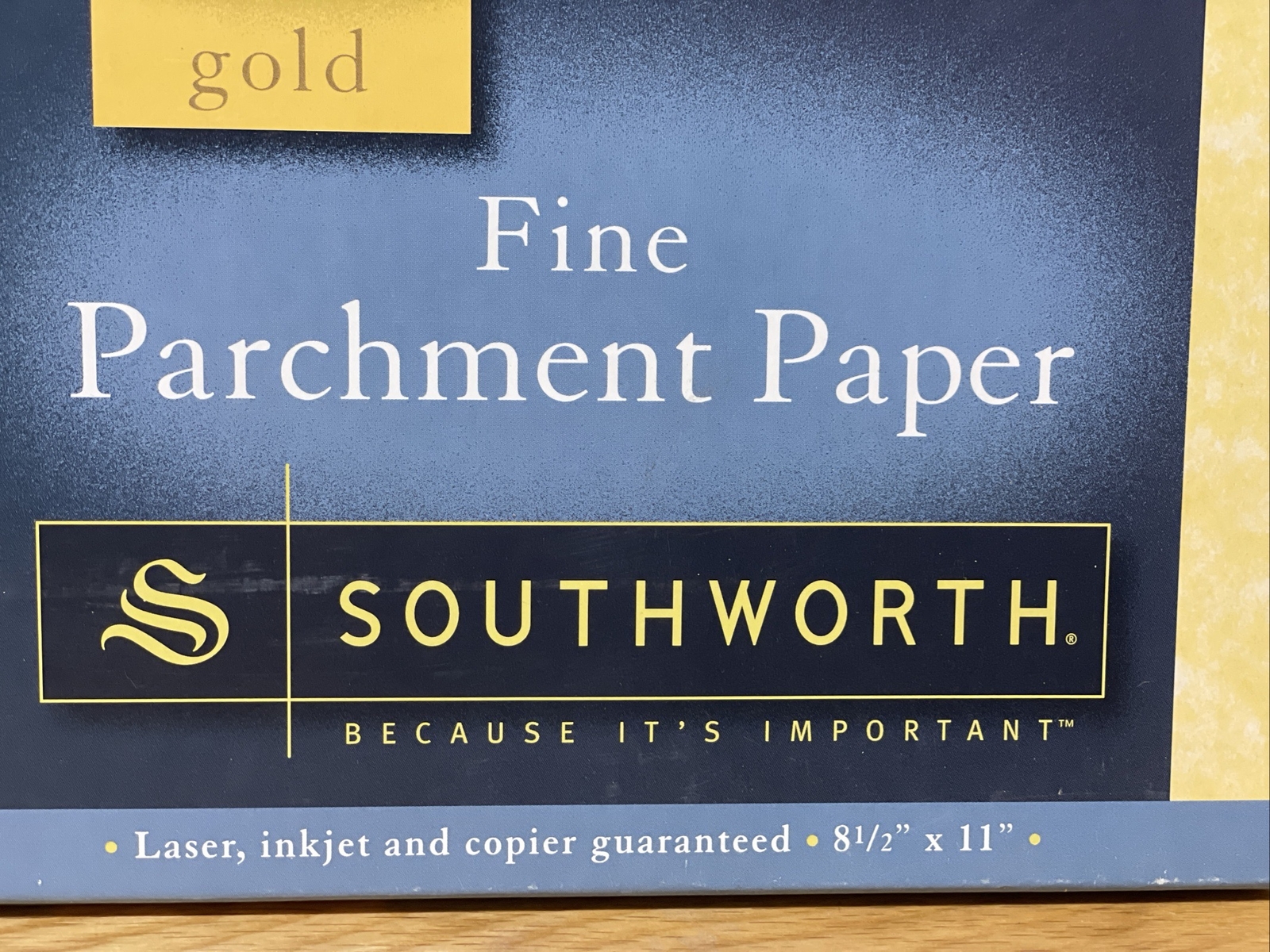 Southworth Gold Parchment Paper 24 lb 8 1/2 x 11 Laser and Ink Jet Printer 80 Sh