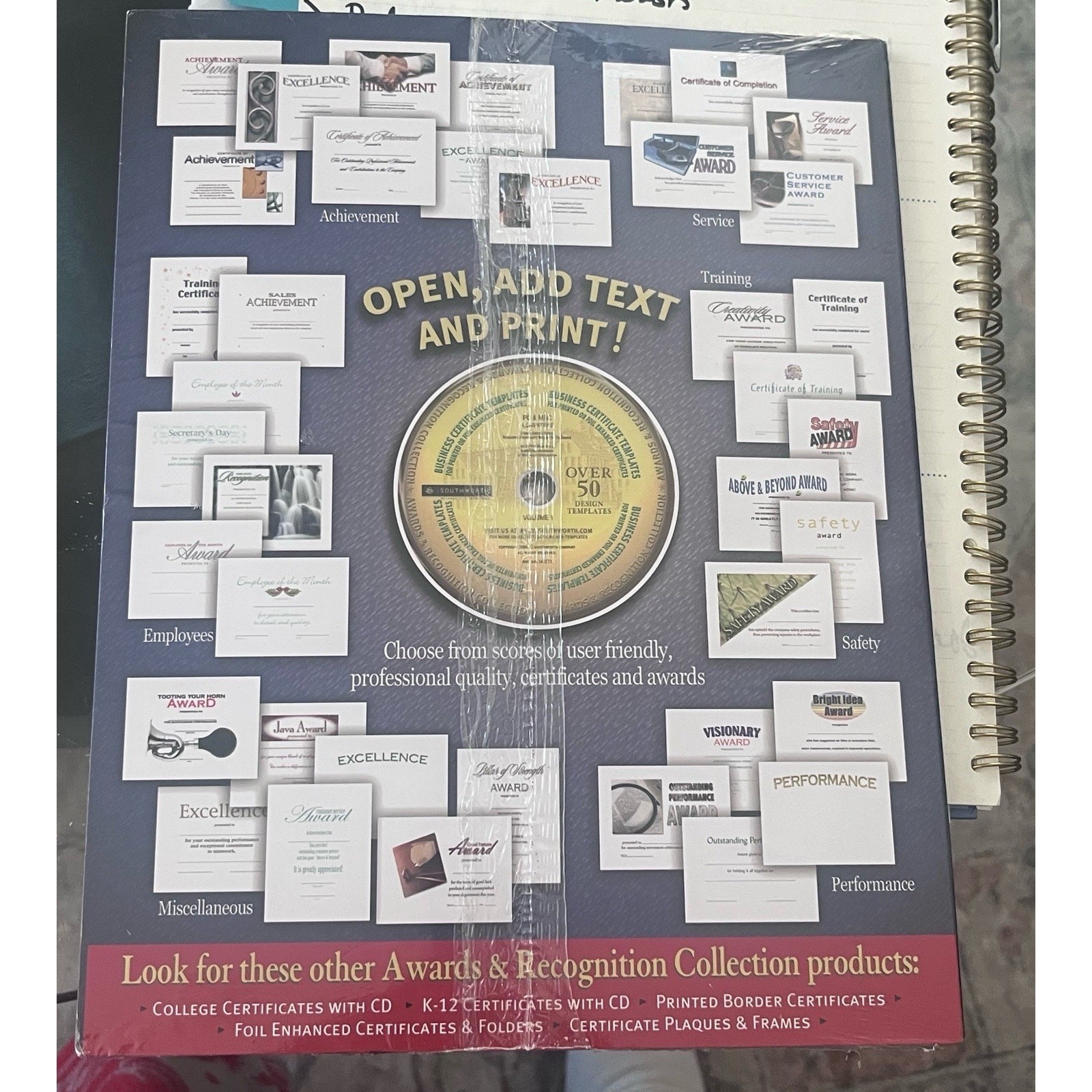 Southworth Certificates Parchment Paper wtih CD Business Certificates Awards NEW