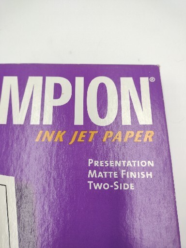 Champion Ink Jet Paper Matte Finish 2 Side Weight .28 lbs 8 1/2″ x 11″