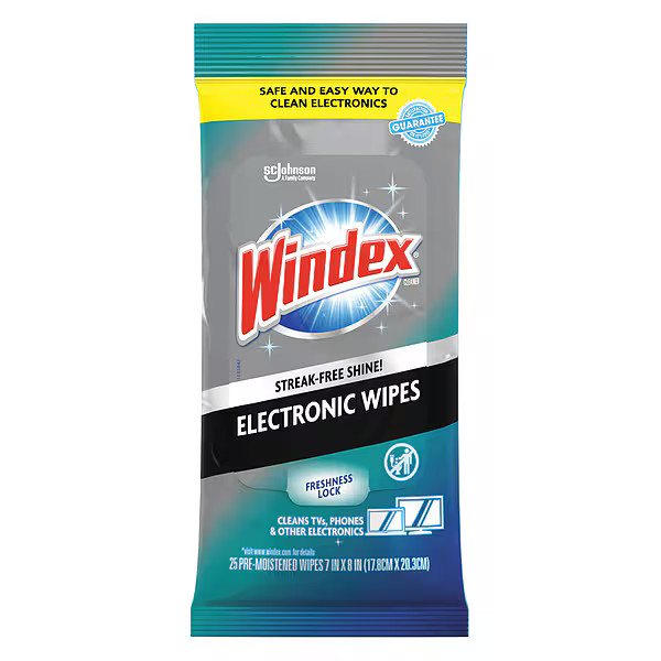Windex Electronics Wipes, 12 Pack, 25 Wipes/ Pack 319248 Windex 319248 12 x 12