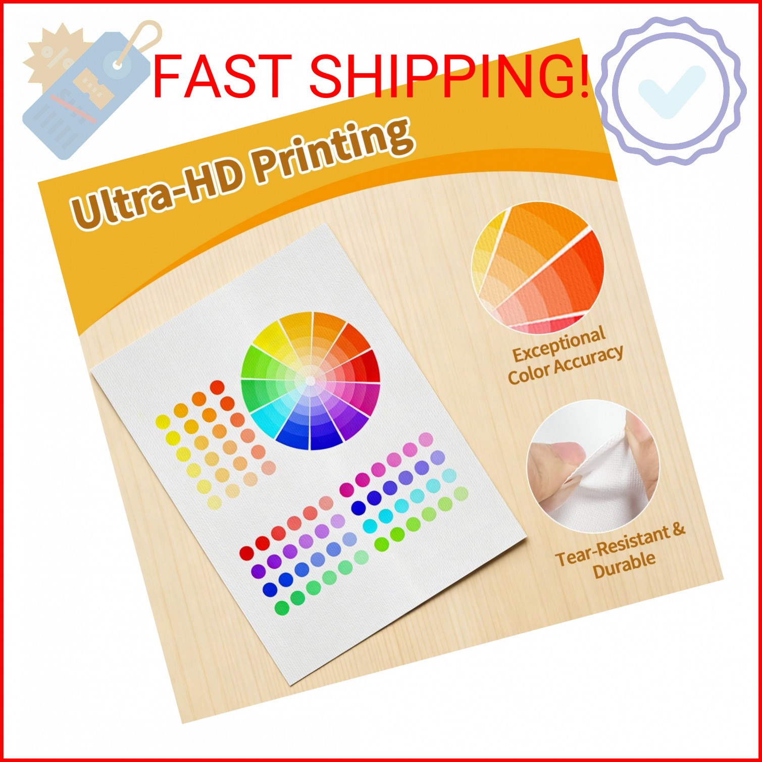 Yncotte 10Pcs Fabric Print Sheets for Inkjet Printers, 8.5×11″ Bright White 280g