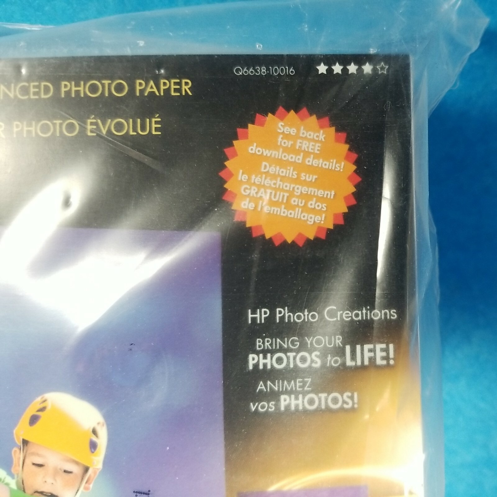 HP Advanced Photo Glossy Q6638A Paper 100 Sheets 4×6 66lb All InkJet Printers