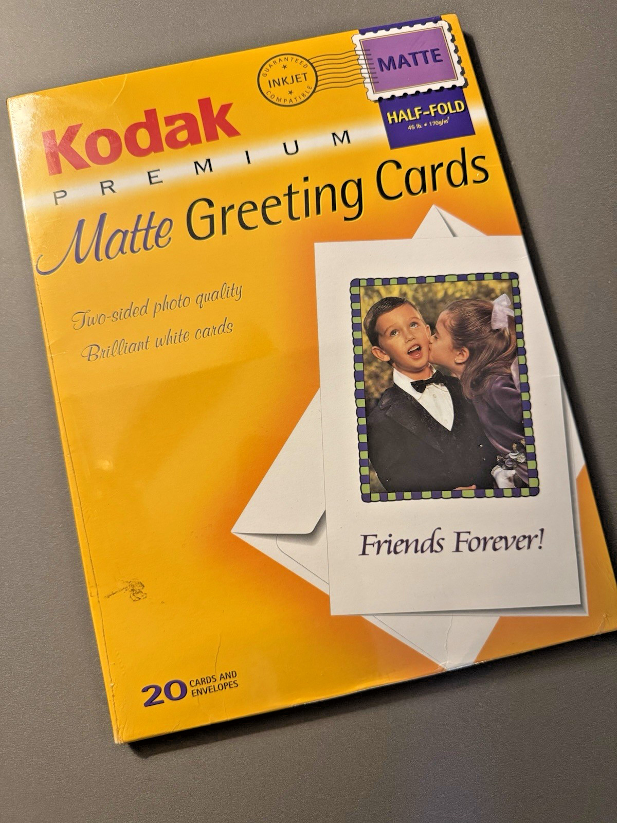 Kodak Premium Greeting Cards- Matte (20 Cards/Envelopes) – New Sealed