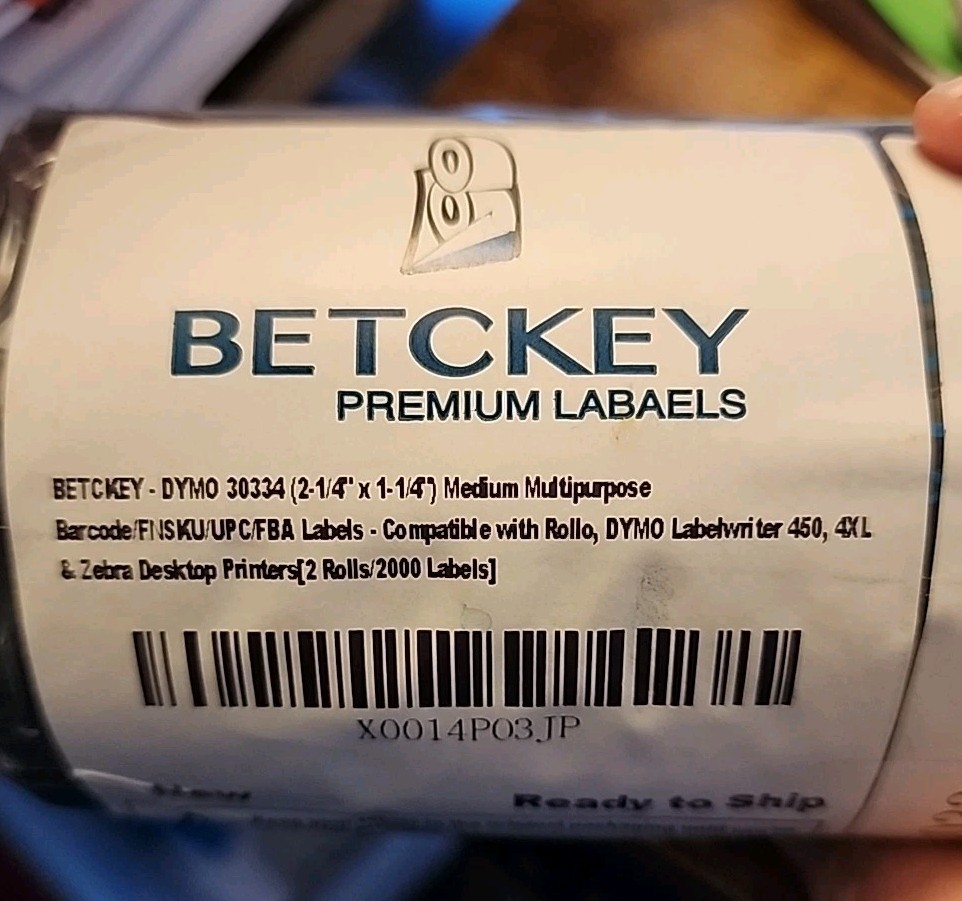 16 Rolls Dymo 30334 2 1/4″x1 1/4″ Thermal Labels. 3 ROLLS. FREE SHIPPING