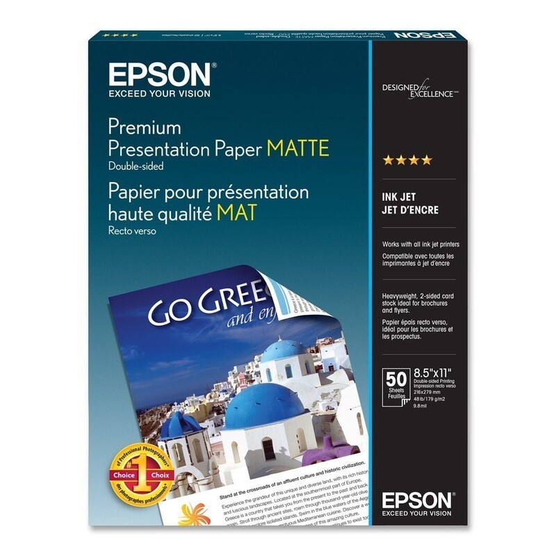 Heavyweight Premium Presentation Paper Matte Double-Sided Card Stock 50 Sheets