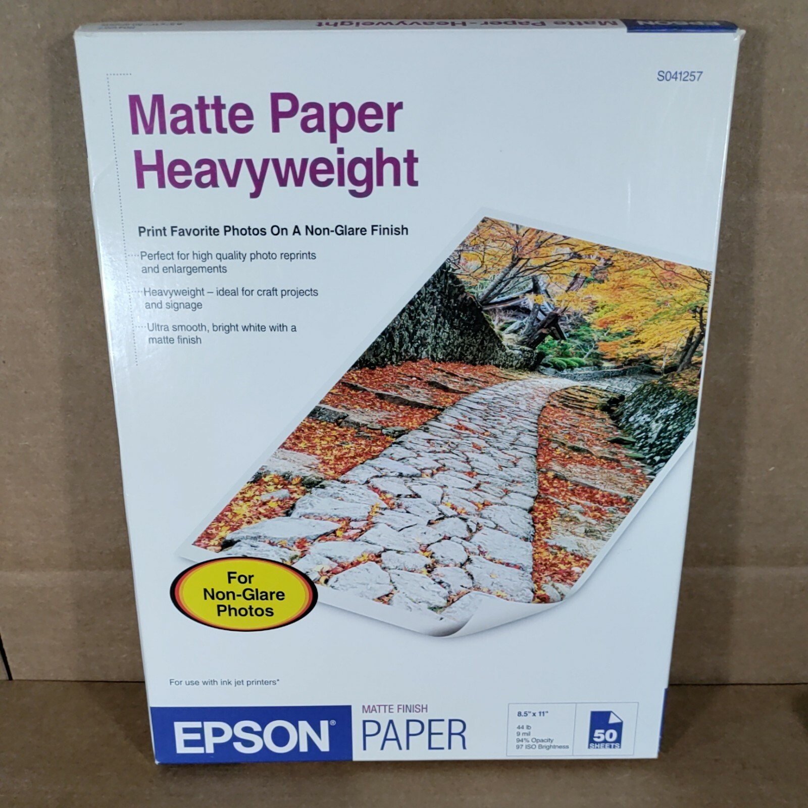 Epson S041257 Matte Paper Open Box 43 Sheets