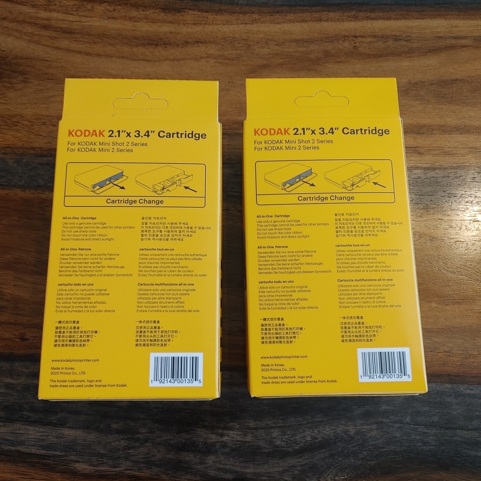 2 Pack- Kodak Instant Print 2.1″x 3.4″ Cartridge 60 Sheets Total – ICRG – 230