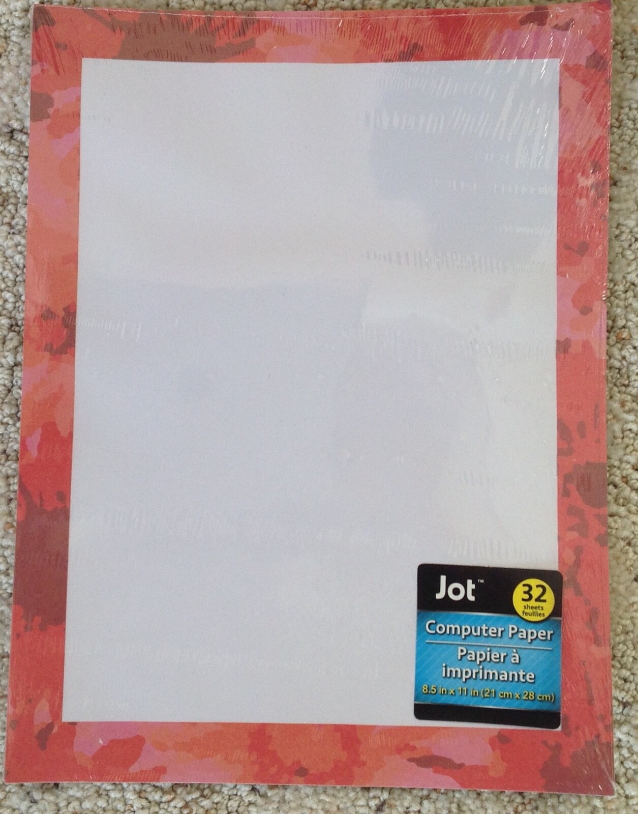 Computer Printer Paper New Pkg 32 Sheets Red Blood Halloween 8.5×11 Stationery