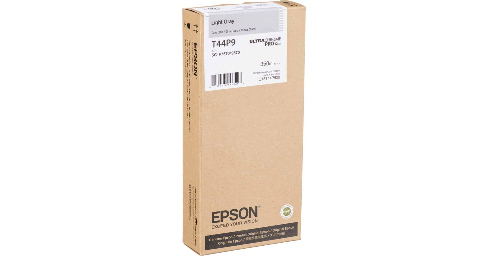 Epson T44P High-Capacity 350 mL Light Gray Ink Cartridge [T44P920]