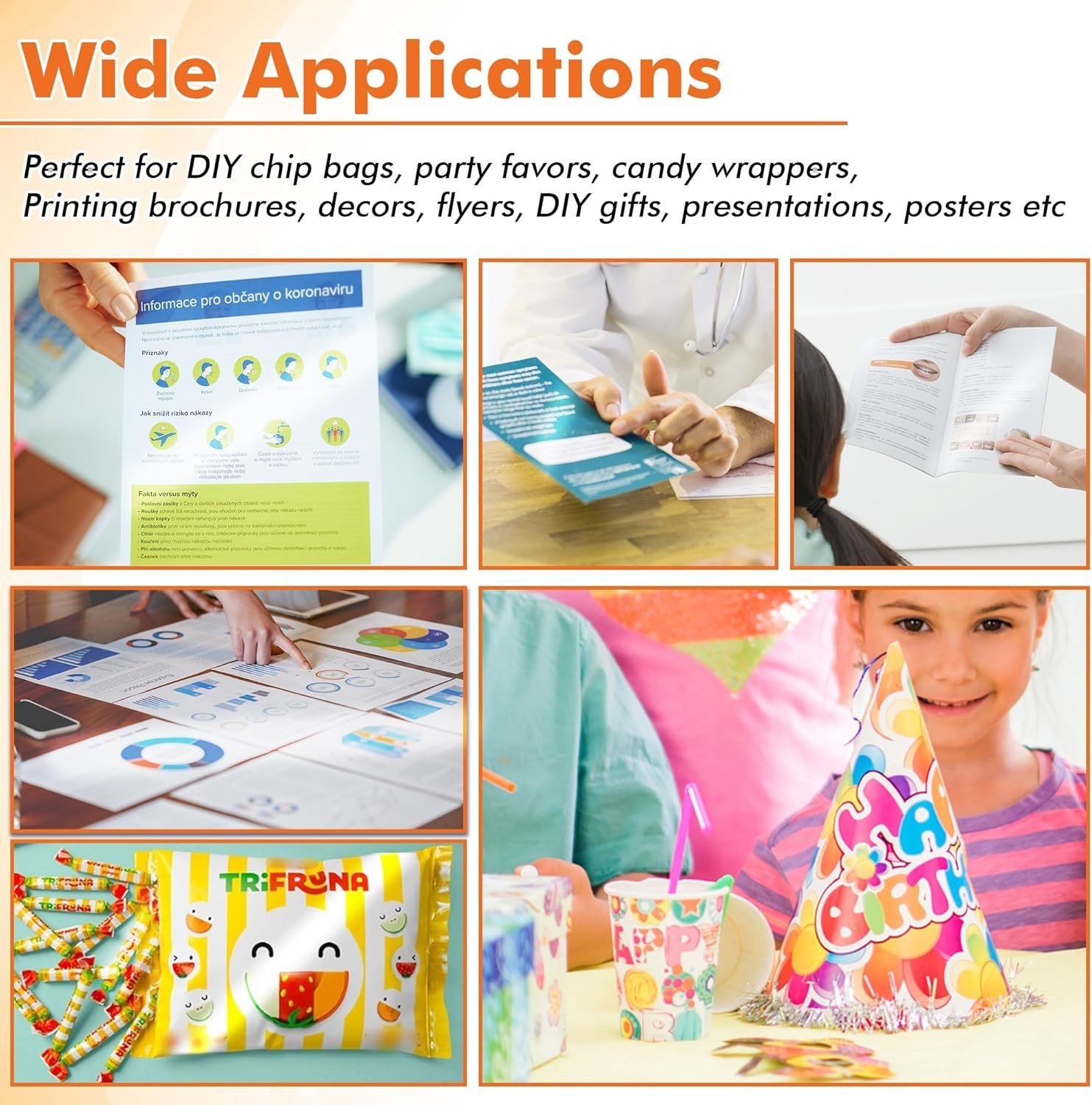 115gsm Glossy Inkjet Paper – 8.5×11 – Ideal for Crafts & Presentations