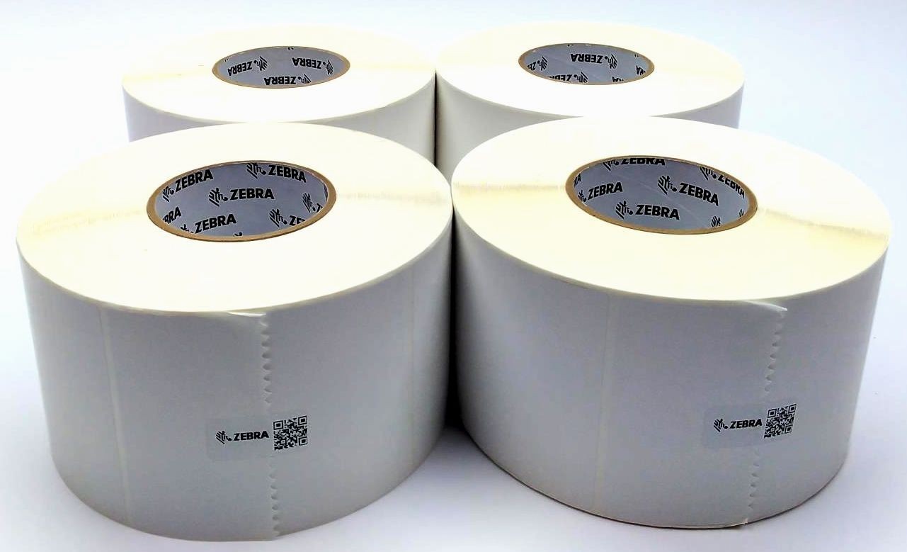 Zebra 4″ x 6″ Z-Perform 1000D Labels Direct Thermal 10000301 Genuine – 4 Roll