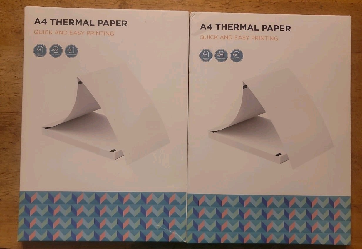 2x–A4 Thermal Paper 200 Sheet Each Fanfold Printing Paper for Thermal Printer
