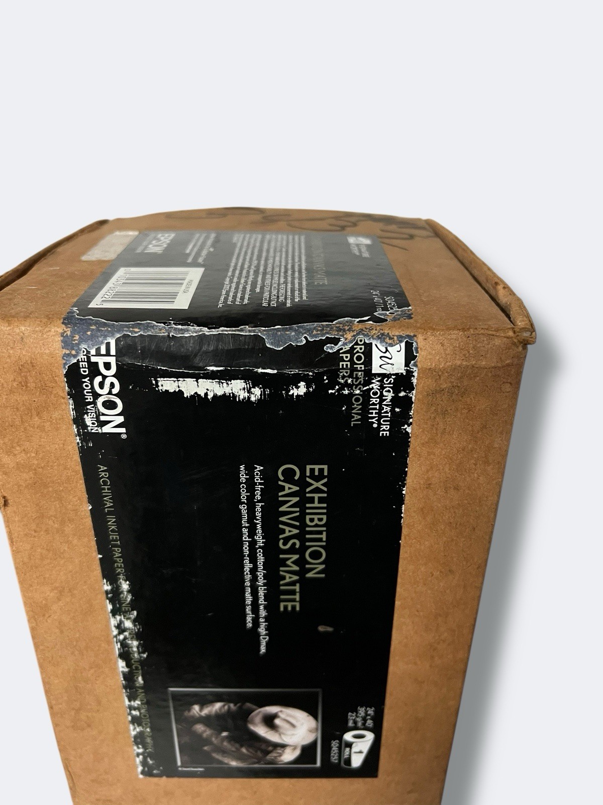 Epson Exhibition Canvas Matte Archival Inkjet Paper (24″ x 40′ Roll) NEVER USED
