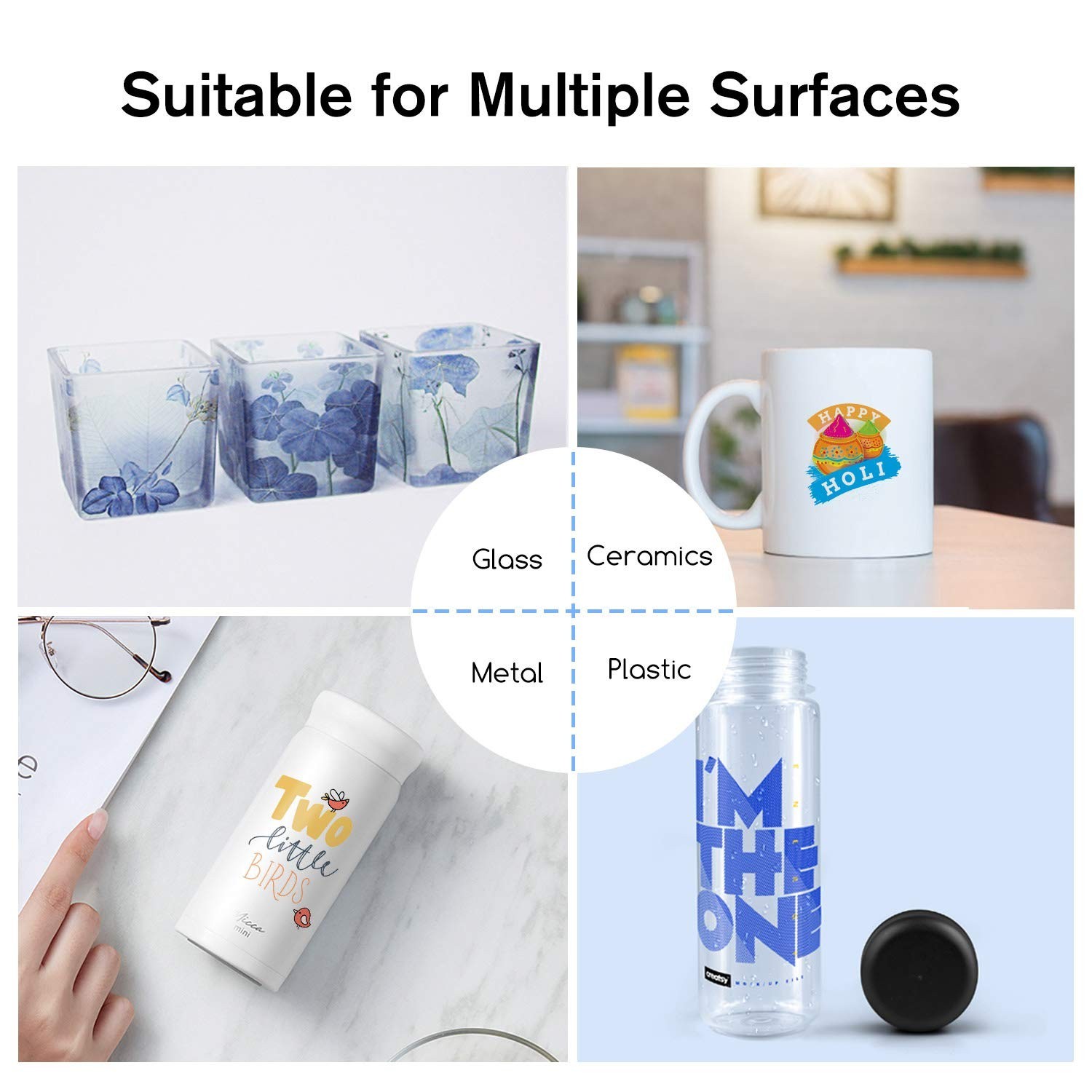 Waterslide Decal Paper for Inkjet Printers – 20 Clear Sheets 8.5×11″ for DIY Tum