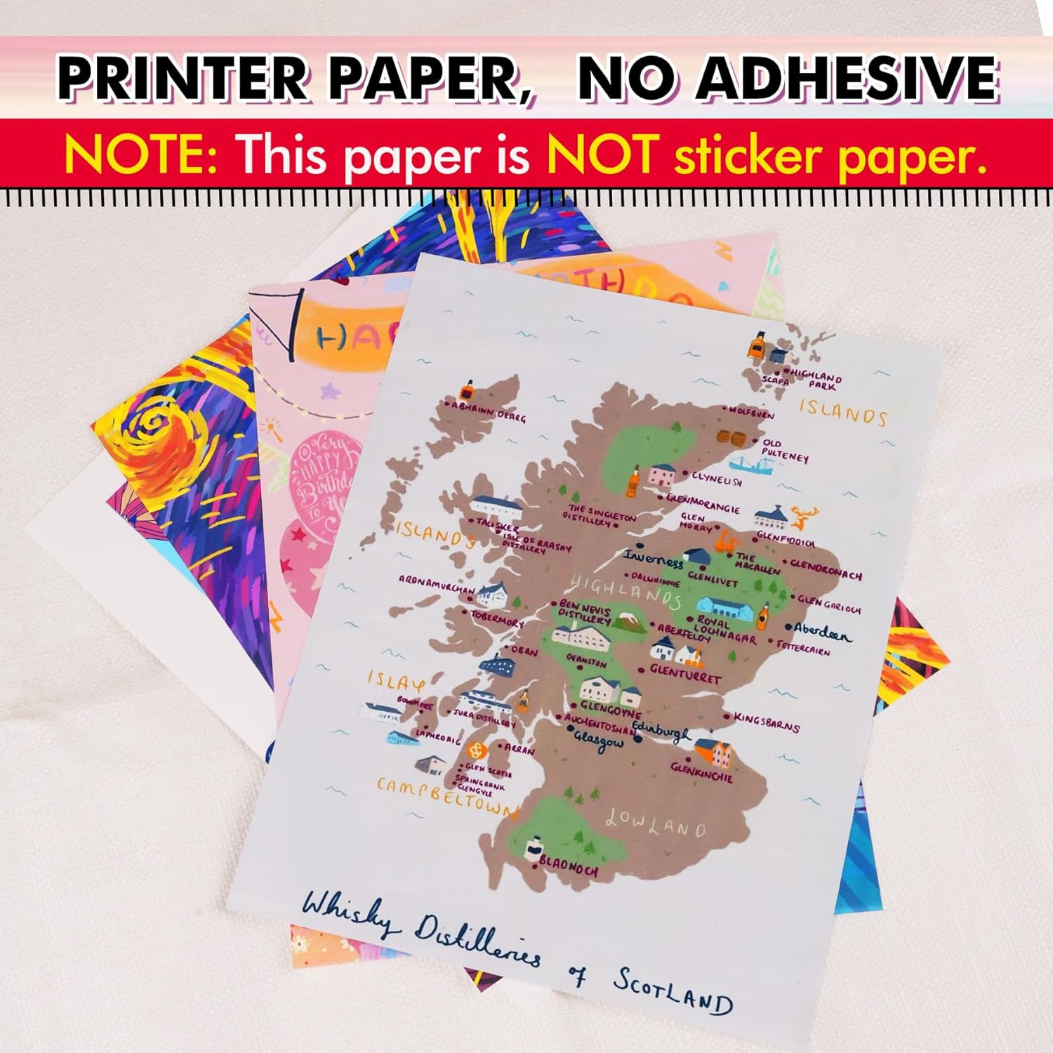 Printable Waterproof Paper for Inkjet Printer, 11×17 In 30 Sheets Matte White Vi