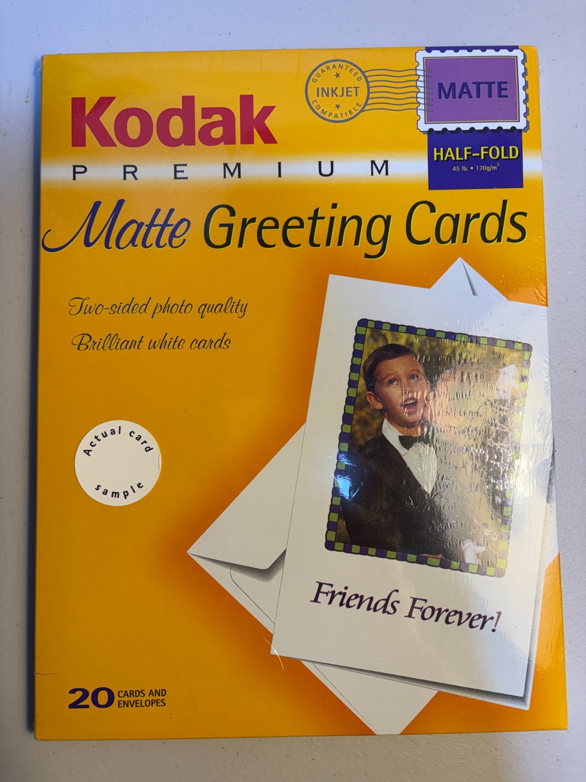 Kodak Premium Greeting Cards- Matte (20 Cards/Envelopes) – New Sealed
