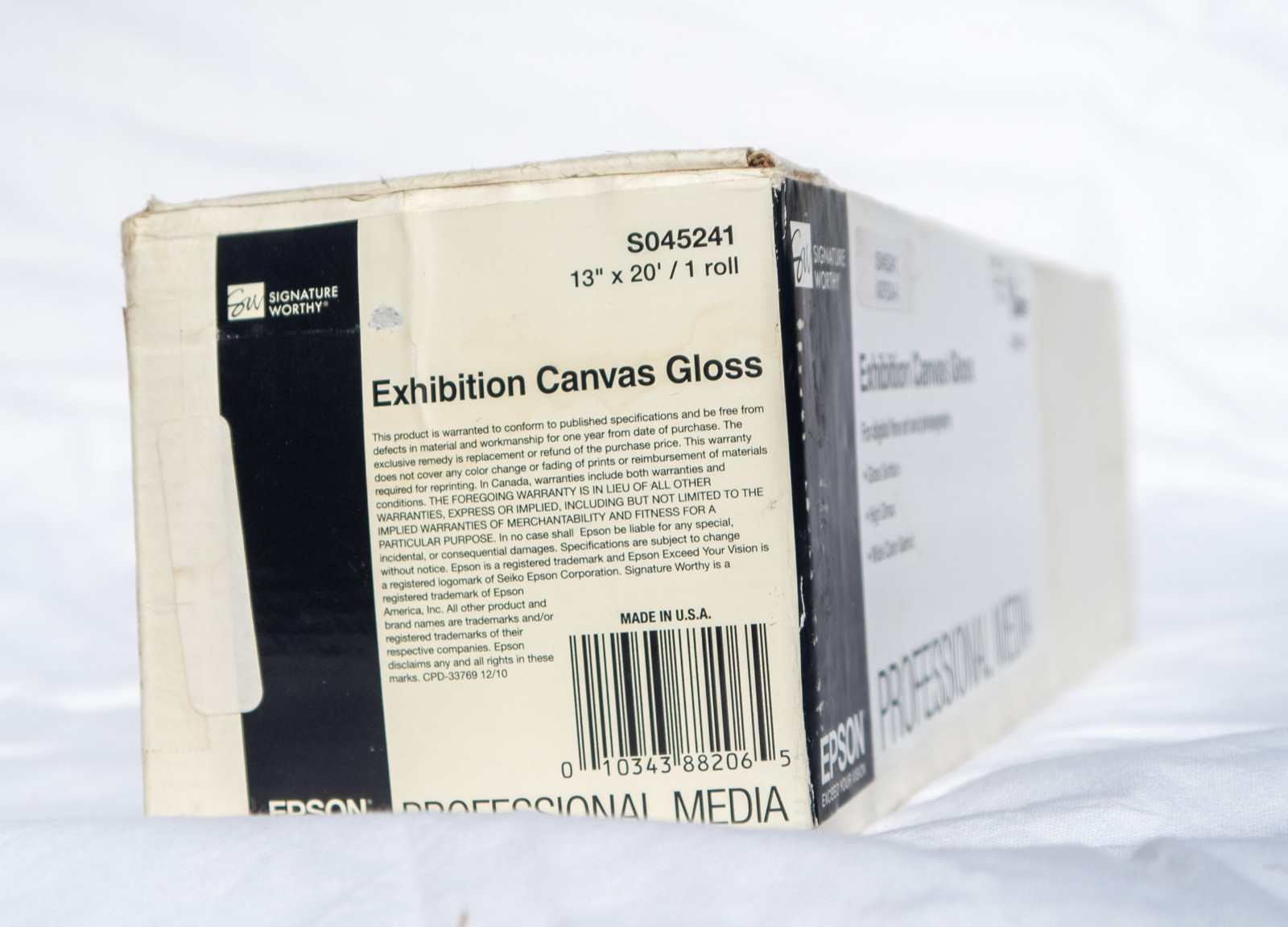 Epson Exhibition Canvas 13″ x 20′ Printer Paper