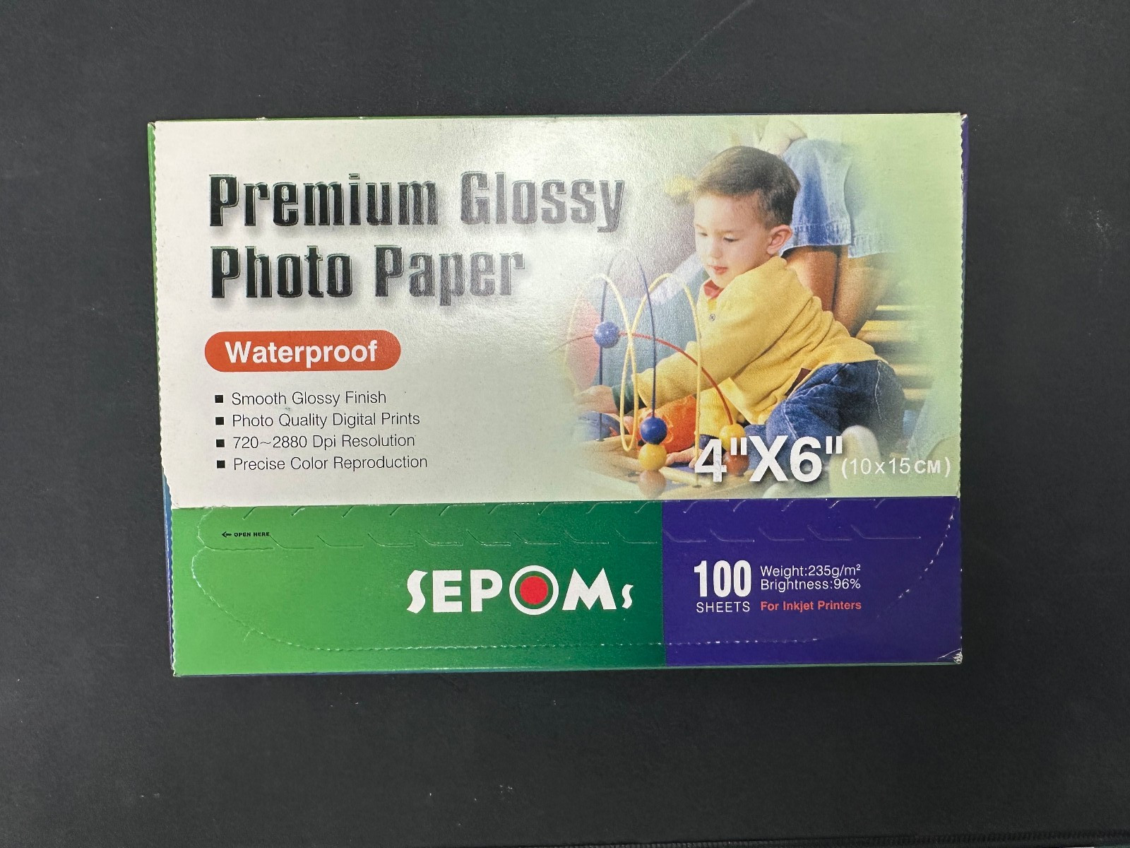 SEPOMS High Glossy Finish 4″ x 6″ Premium Photo Paper 100 Sheets