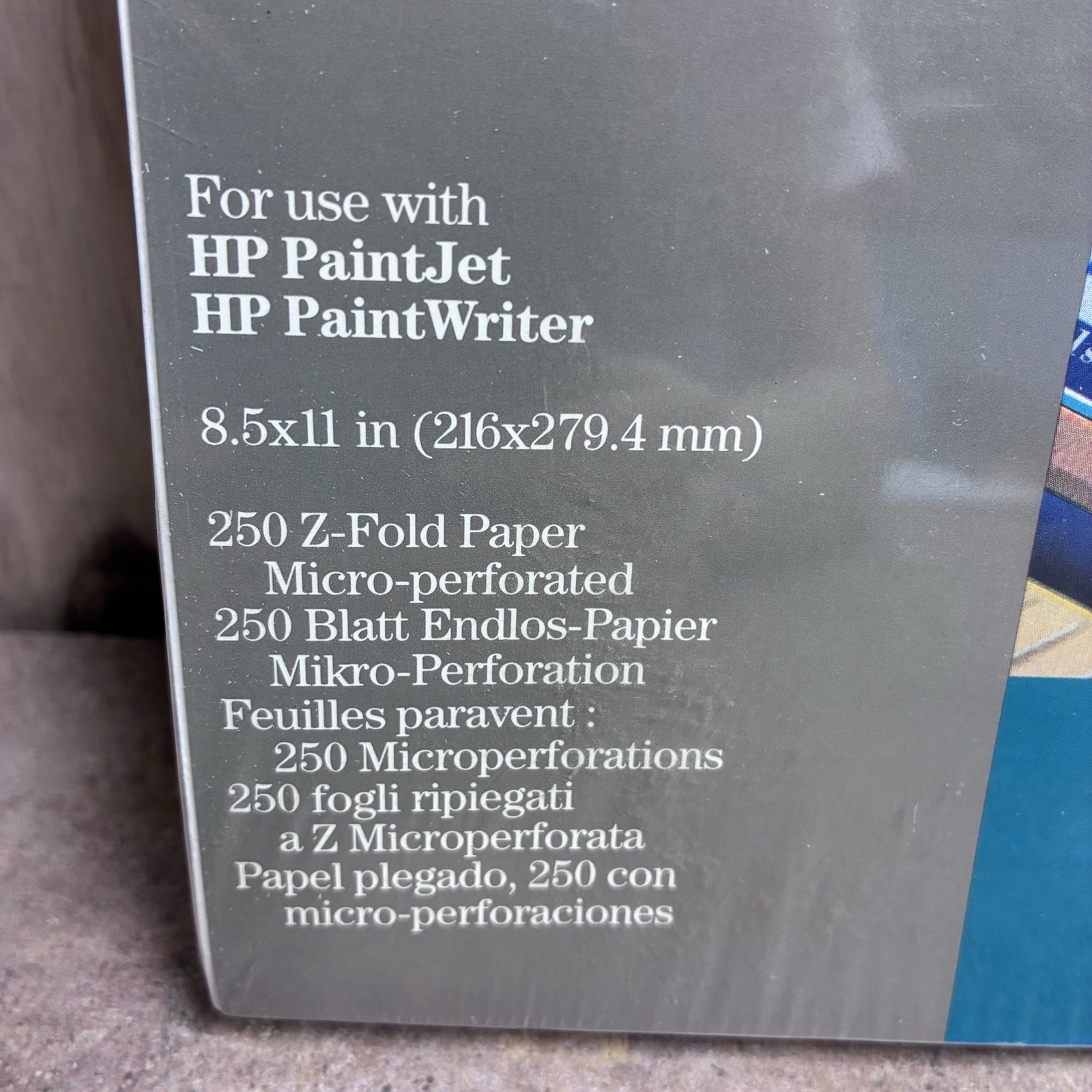 Lot Of 2 HP 61360P CX Jet Series Z-Fold Paper 250 Sheets Each New Sealed 8 1/2”x