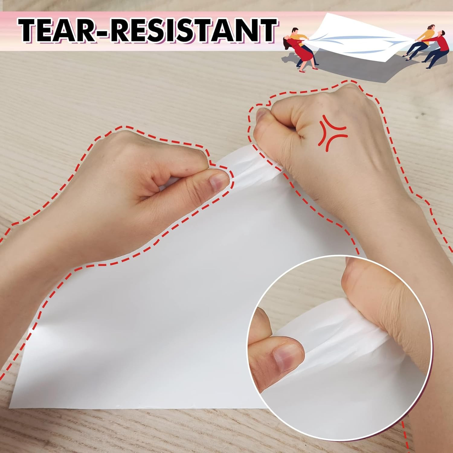 Printable Waterproof Paper for Inkjet Printer, 11×17 In 30 Sheets Matte White Vi