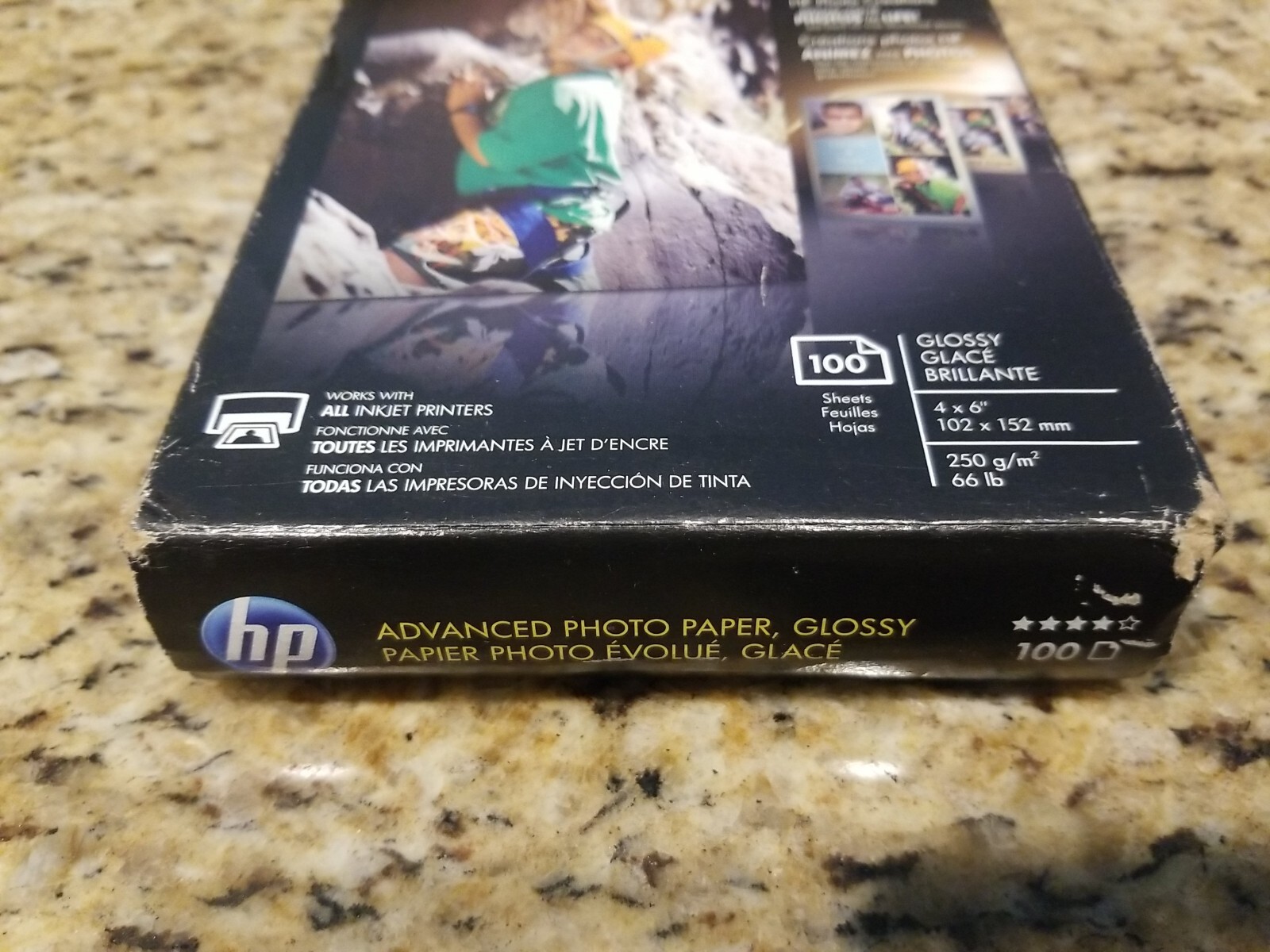 HP Advanced Glossy Photo Paper 4” x 6” ~ 100 Sheets Q6638A *NEW/SEALED*