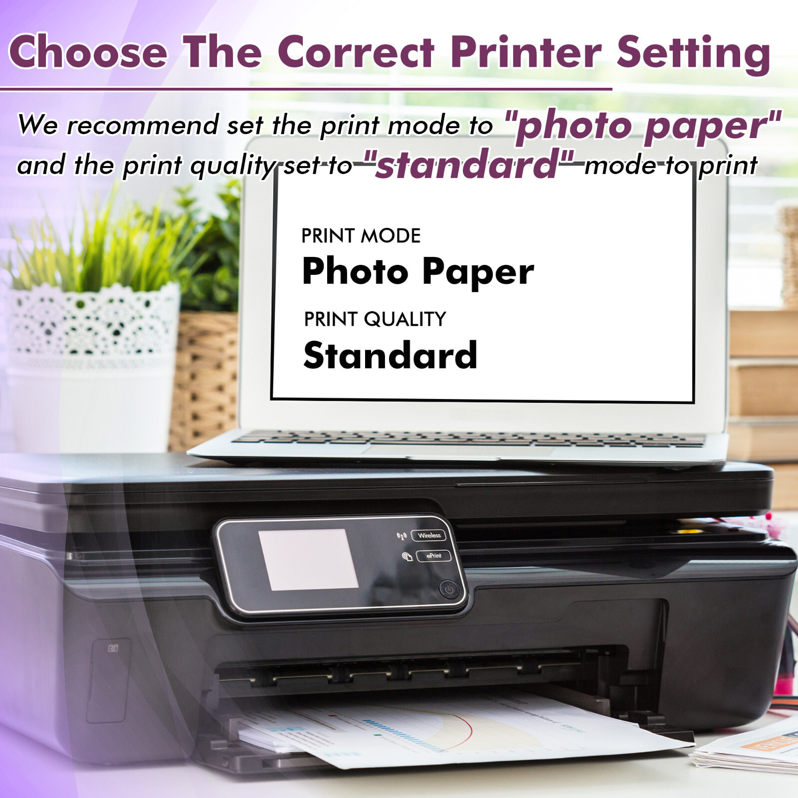 Koala Thin Photo Paper 11×17 30lb 115g Glossy Printer Paper 100 Sheets Inkjet
