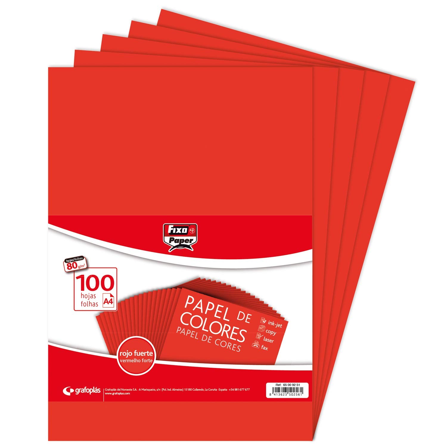 Paper 65009251 Pack of 100 Sheets, A4, 80g