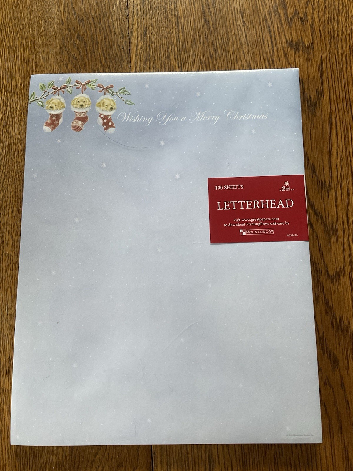 Letterheads Christmas / Holiday Designs Set Of 2 , 100 Pages New