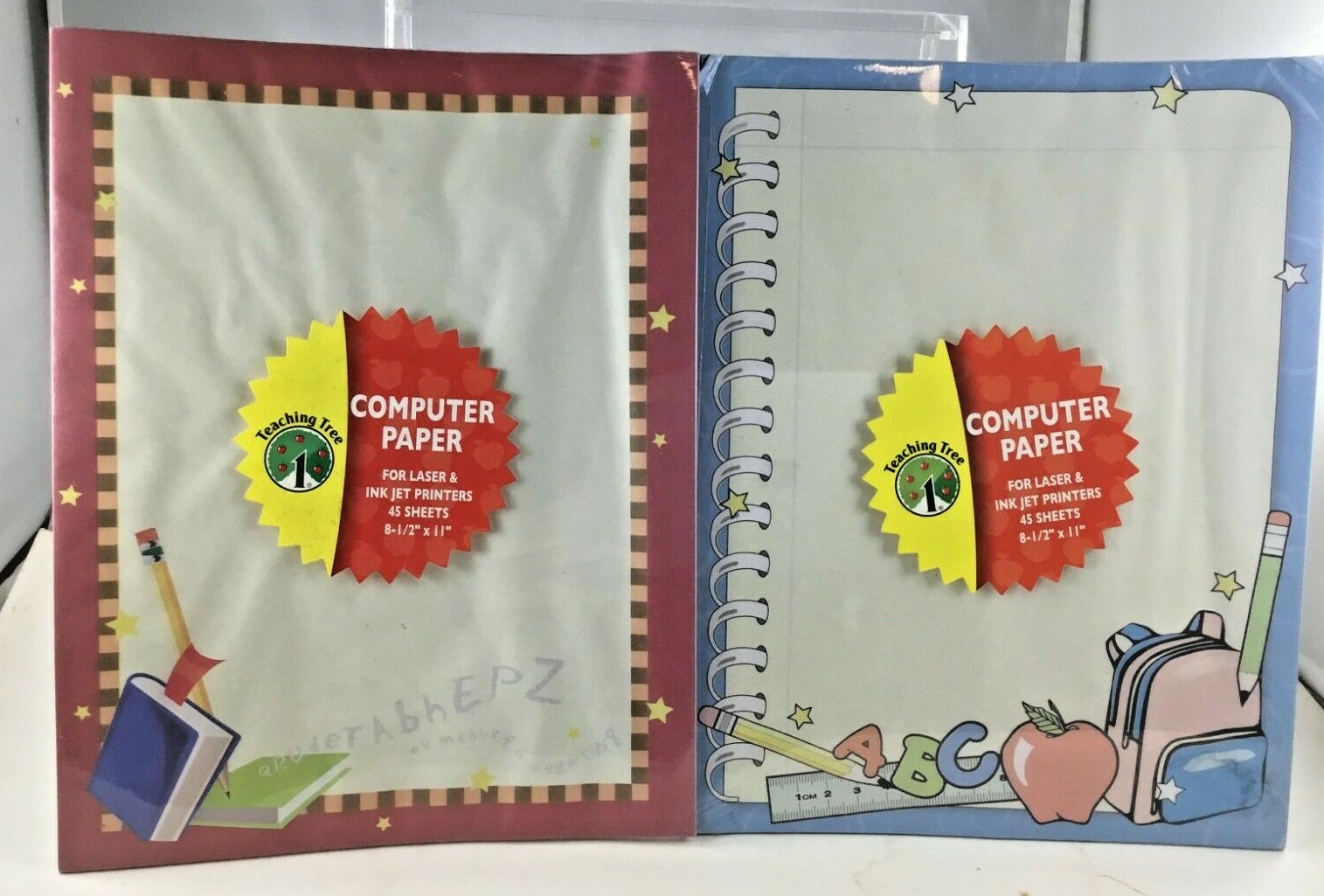 Computer Paper Laser Ink Jet Printer Trending Tree 45 pages 8-1/2 x 11 Lot of 2