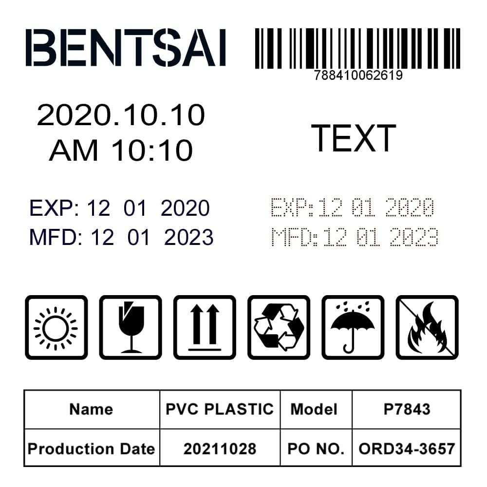 BENTSAI Original EB22B EB22BL Black Solvent Quick Dry Ink Small,
