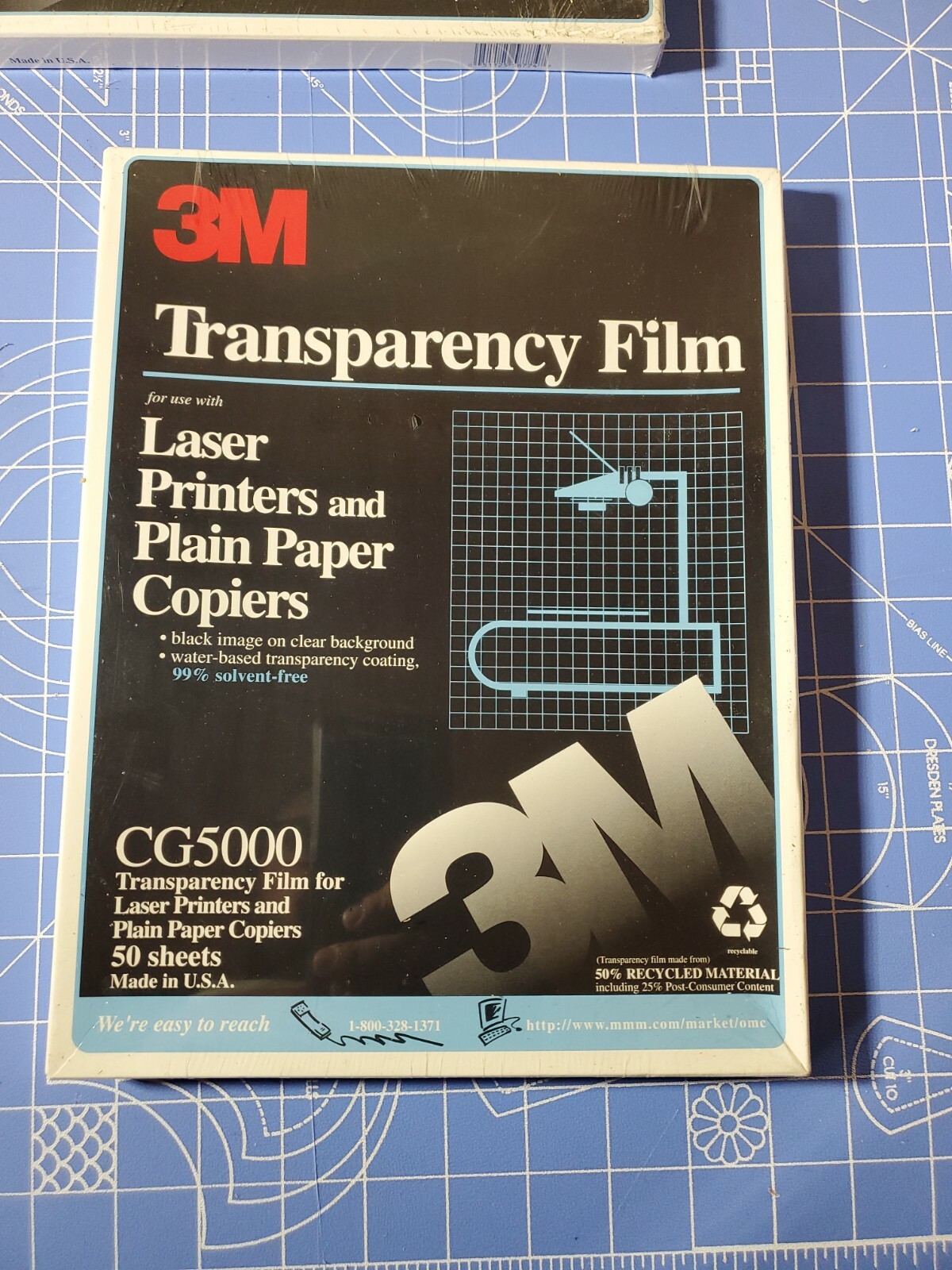 3M Transparency Film CG5000 for Laser Printers & Copiers 50 Sheets New Sealed