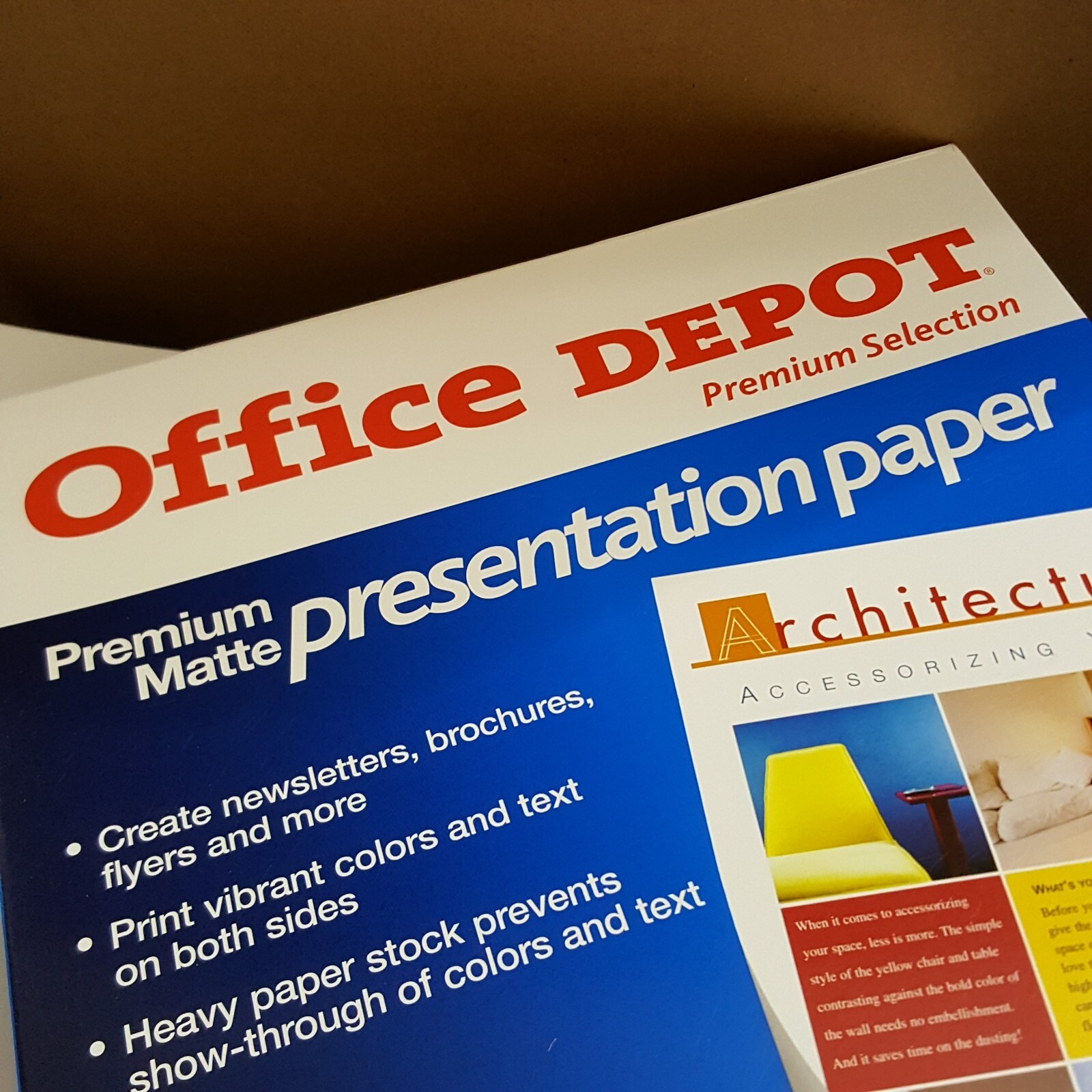 Office Depot Brand Premium Matte Inkjet Presentation Paper + Thicker loose paper
