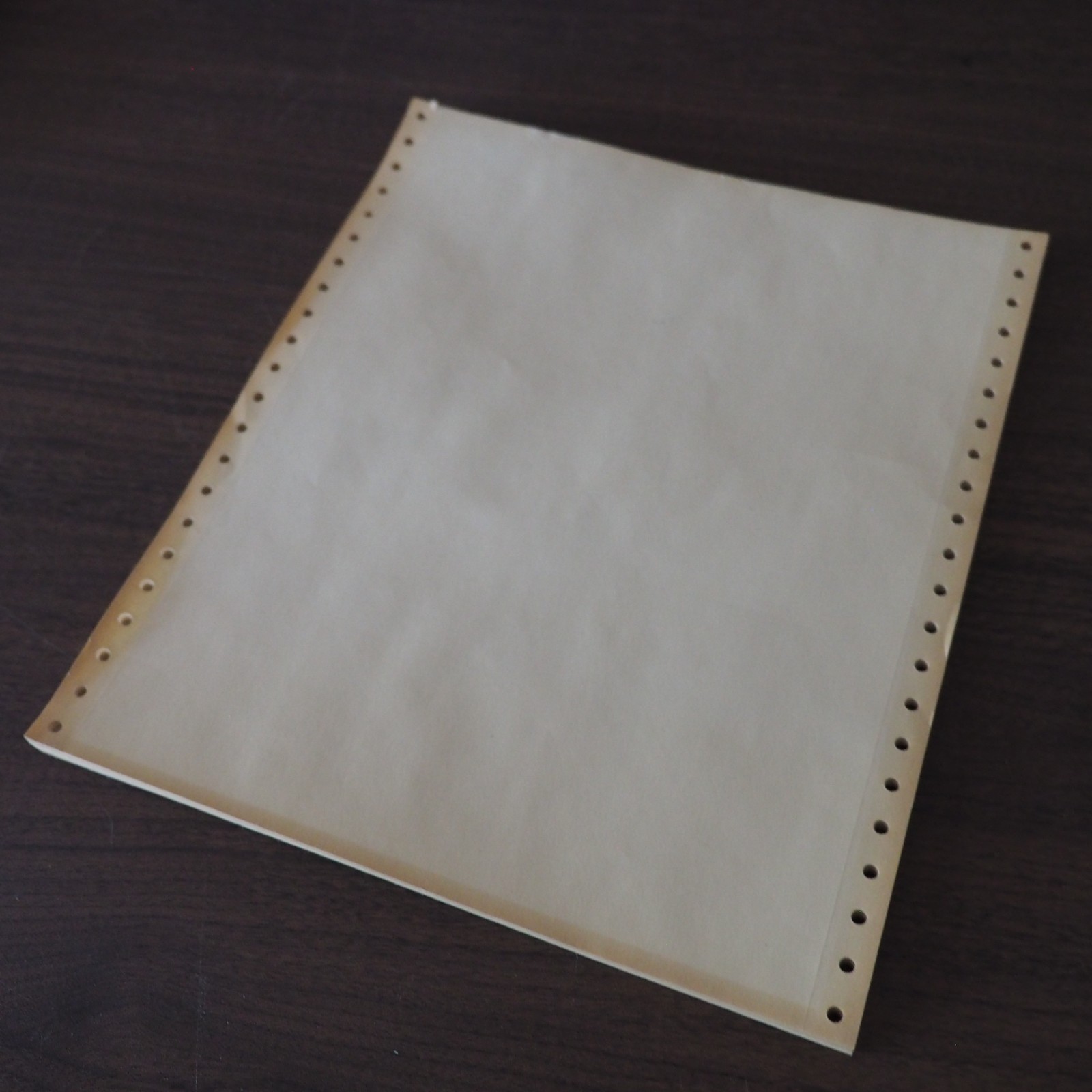Vintage Continuous Dot Matrix Printer Paper Tractor Feed 8.5×11 40 Sheets NOS