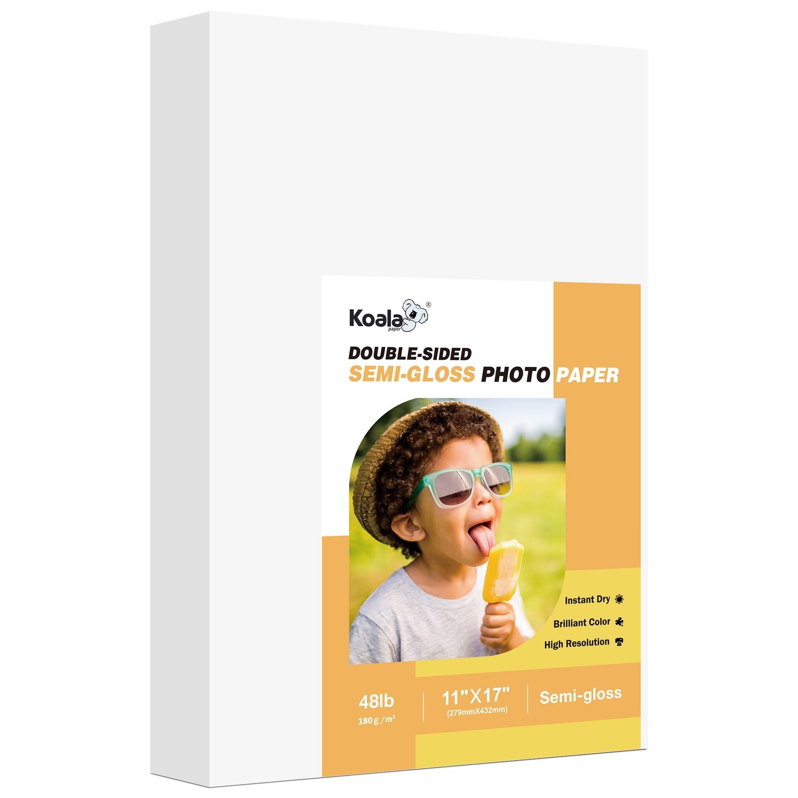 Koala Double Sided SemiGloss Photo Paper 11×17 In 48lb 100 Sheets