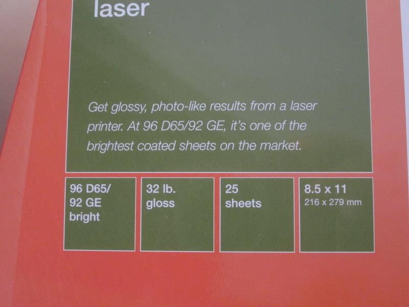 8 Sealed Packages Domtar Microprint Coated Laser Paper – Various Weight Covers