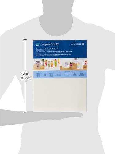 Computer Adhesive Backed Ink Jet Film – Self-Stick Printable Film for Creatin…