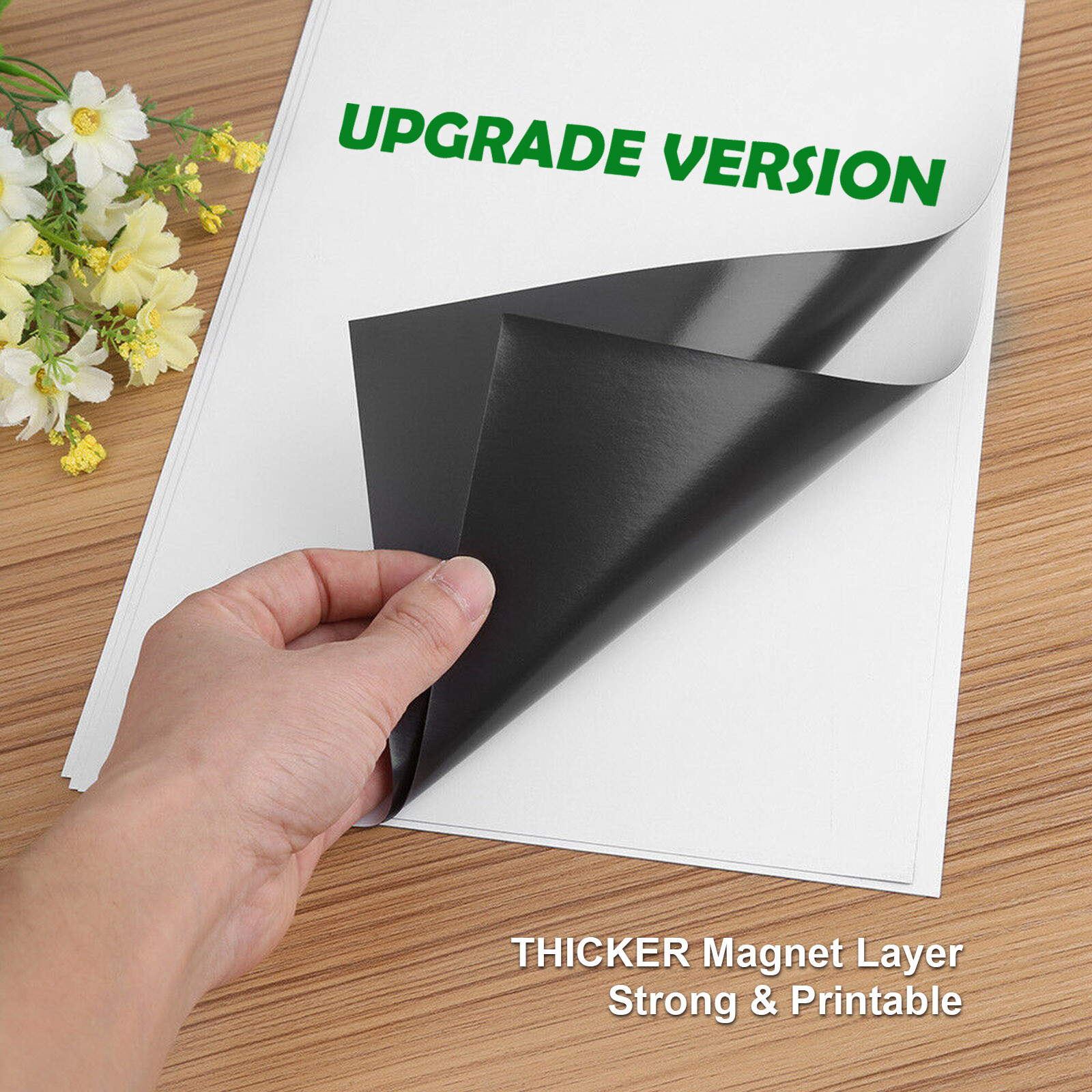 12 Printable Magnetic Sheets 8.5 x 11 Strong Flexible 12Mil Inkjet Laser Cricut