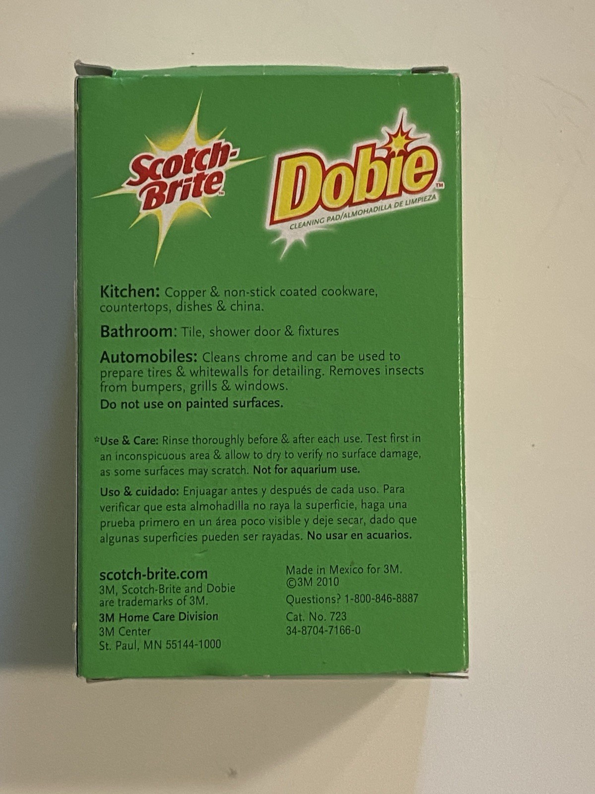 New in Box 3M Scotch-Brite 3PK Dobie Cleaning Pads